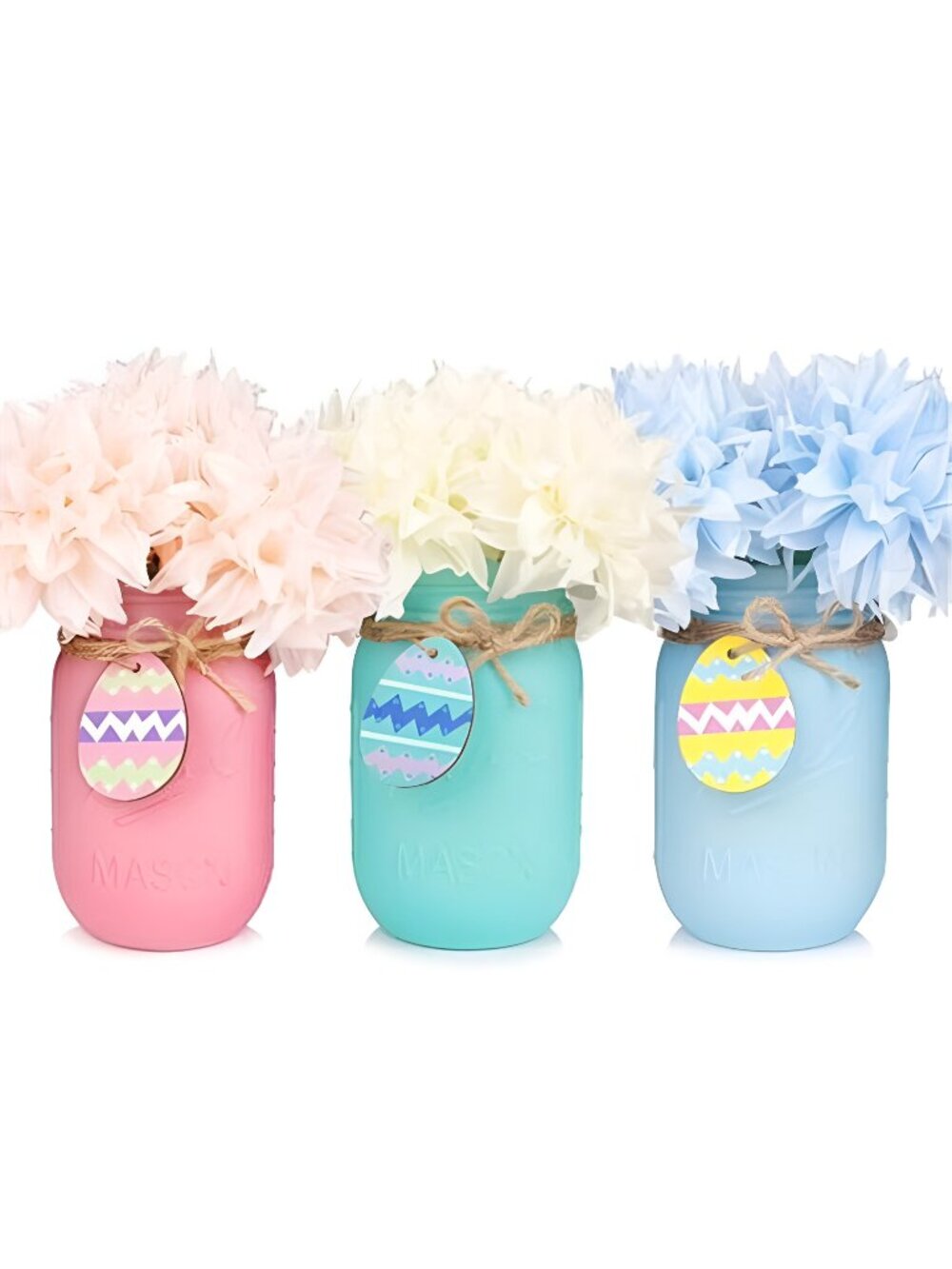 Easter Decorations, Easter Mason Jars Decoration, Easter Farmhouse Decor